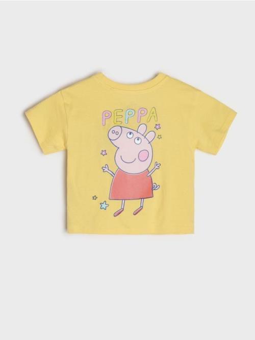 Sinsay - Tričko Peppa Pig - žltá