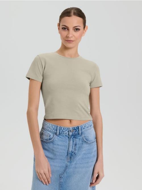 Sinsay - Crop top - zelená