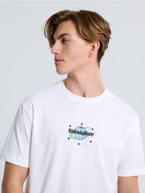 Sinsay - Tričko s potlačou na zadnom diele Rick and Morty - biela