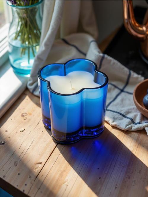 Sinsay - Voňavá sviečka Cashmere Vanilla - modrá