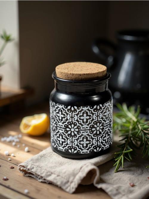 Sinsay - Voňavá sviečka Vanilla & Cashmere - čierna