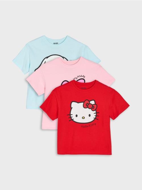 Sinsay - Bavlnené tričko Hello Kitty - viacfarebná
