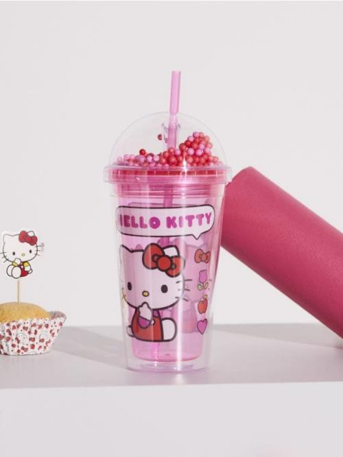 Sinsay - Pohár so slamkou Hello Kitty - viacfarebná