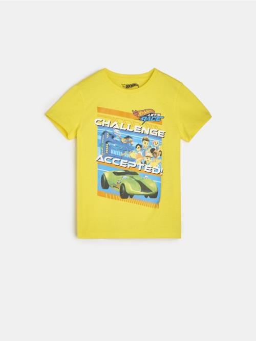 Sinsay - Tričko Hot Wheels - žltá