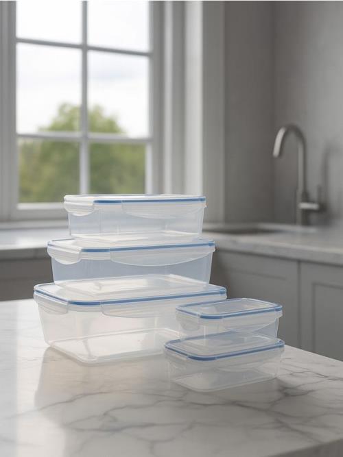 Sinsay - Nádoby na potraviny s viečkom 5 pack - svetlomodrá