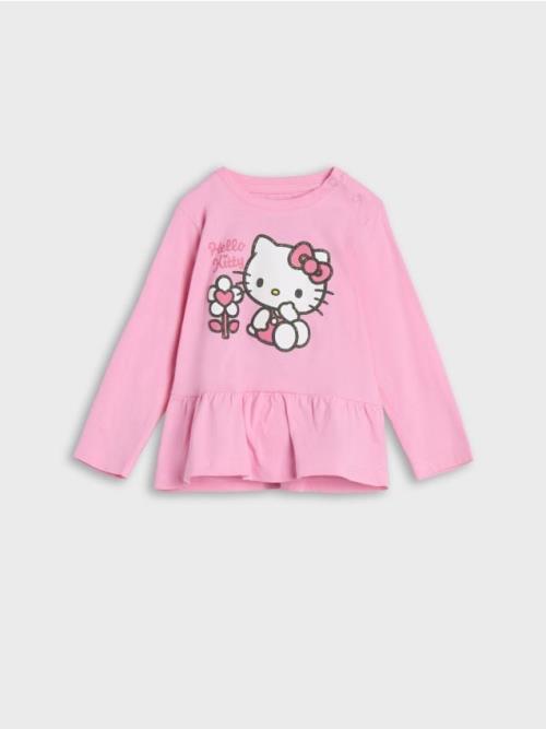 Sinsay - Tričko Hello Kitty - begóniová