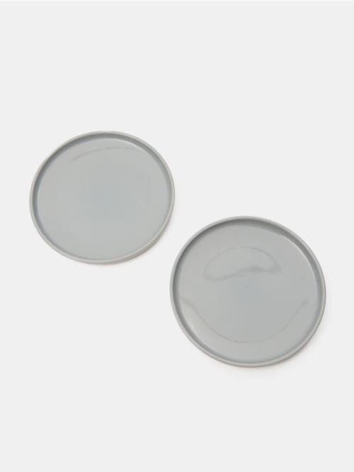 Sinsay - Keramický tanier 2 pack - svetlošedá