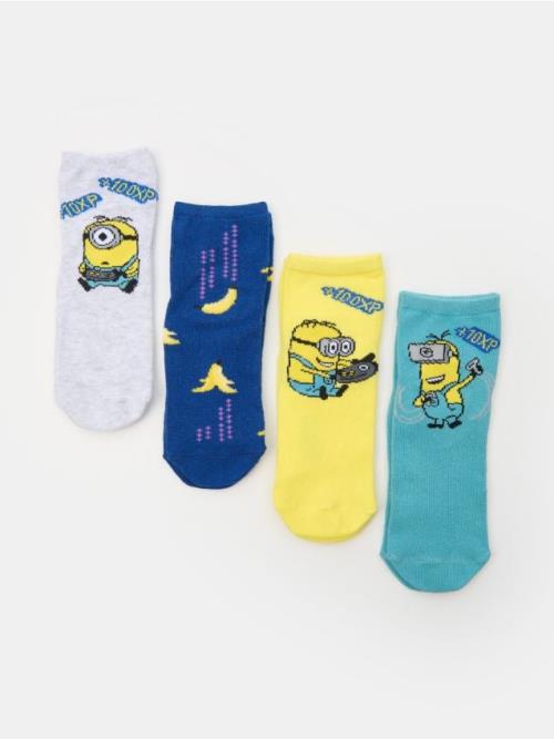 Sinsay - Súprava 4 párov ponožiek Minions - viacfarebná