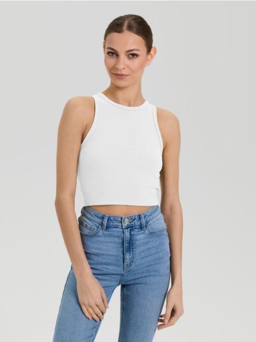 Sinsay - Crop top - biela