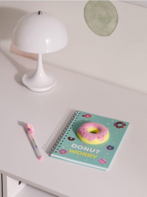 Sinsay - A5 špirálový zošit so squishy hračkou - tyrkysová