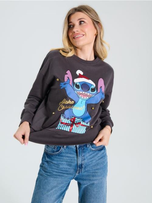Sinsay - Mikina Stitch - tmavosivá