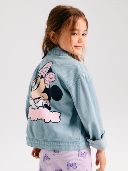 Sinsay - Rifľová bunda Minnie Mouse - modrá