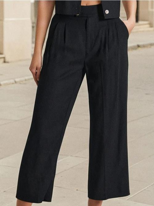 Sinsay - Nohavice Culotte - čierna