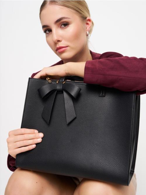 Sinsay - Shopper taška s príveskom na kľúče - čierna