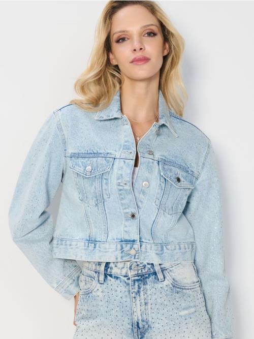 Sinsay - Oversize denimová bunda - modrá