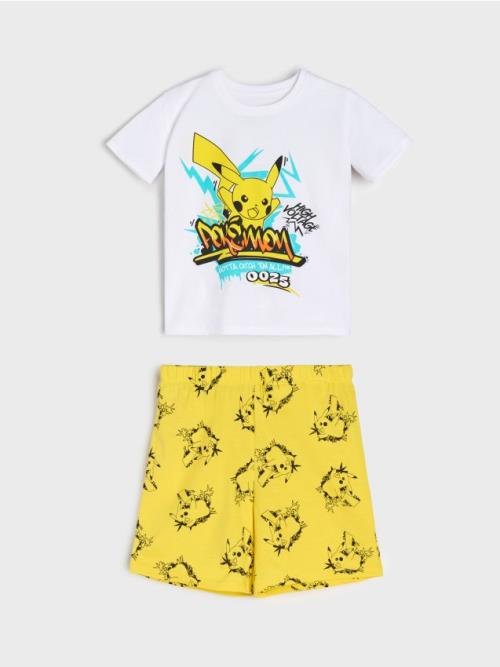 Sinsay - Dvojdielne pyžamo Pokémon - biela