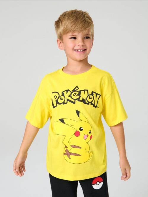 Sinsay - Tričko s potlačou Pokemon - žltá