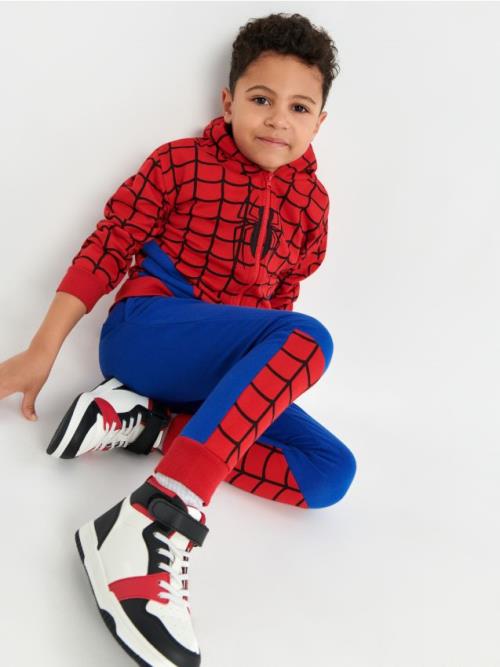 Sinsay - Súprava mikiny s kapucňou a nohavíc Spiderman - červená