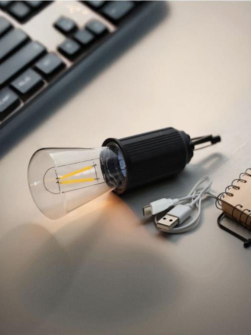 Sinsay - Kempingová lampa s karabínou - tmavosivá