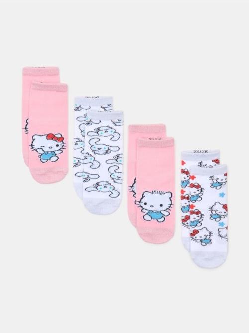 Sinsay - Súprava 4 párov ponožiek Hello Kitty - viacfarebná