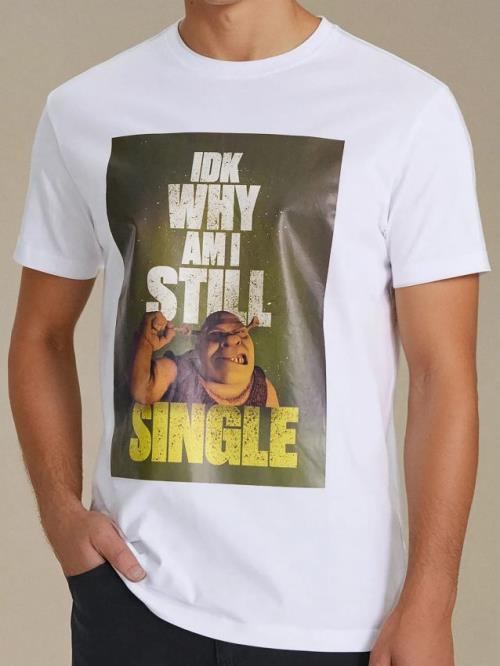 Sinsay - Tričko Shrek - biela