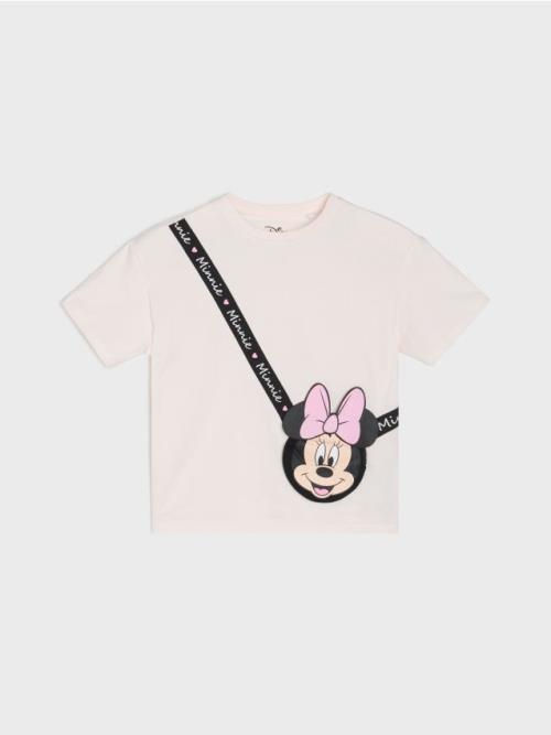 Sinsay - Tričko Minnie Mouse - krémová
