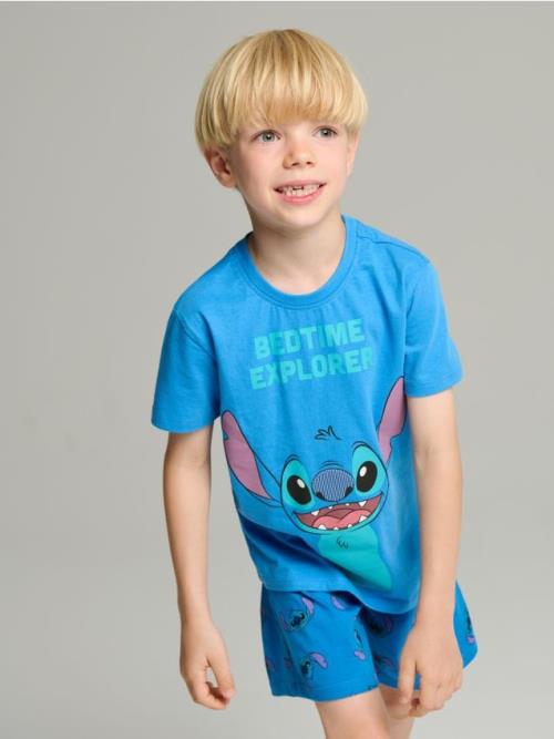 Sinsay - Dvojdielne pyžamo Stitch - svetlomodrá