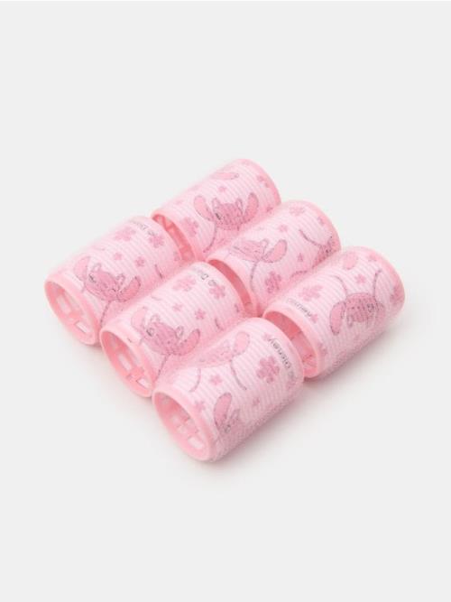 Sinsay - Súprava 6 natáčok na vlasy Stitch - pastelová ružová