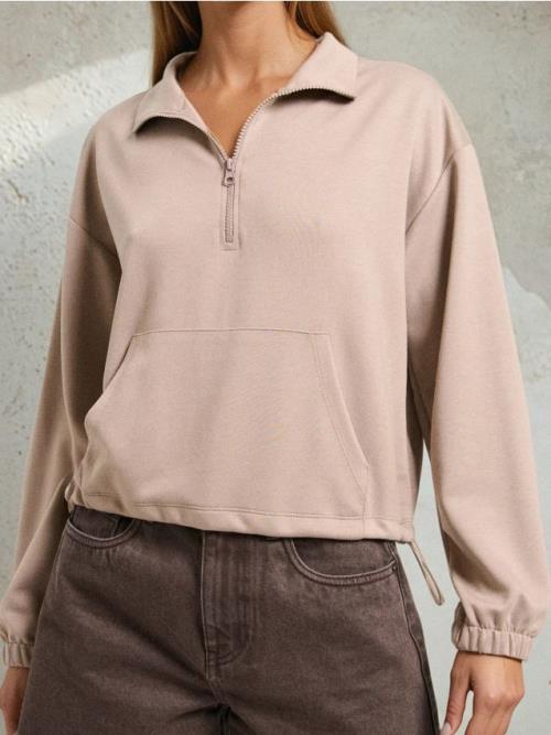 Sinsay - LADIES` JOGGING TOP - kávová