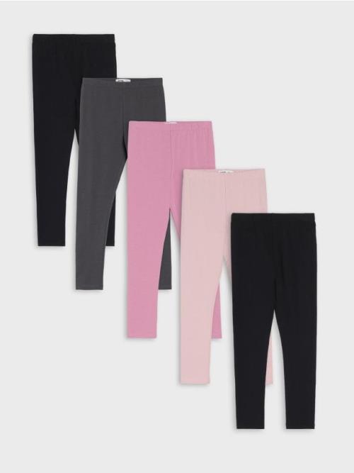 Sinsay - Bavlnené legíny 5 pack - viacfarebná
