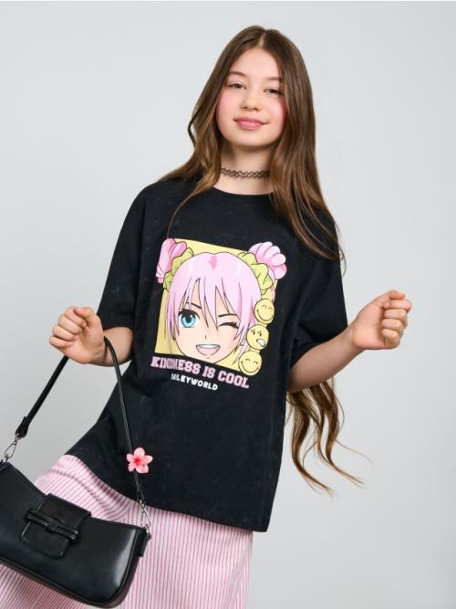 Sinsay - Tričko SmileyWorld® - čierna