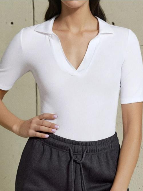 Sinsay - Body s golierom - biela