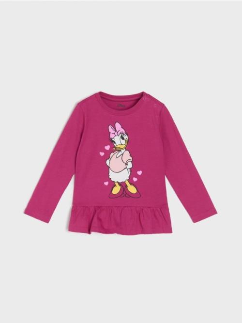 Sinsay - Tričko s dlhými rukávmi Disney - orchideová
