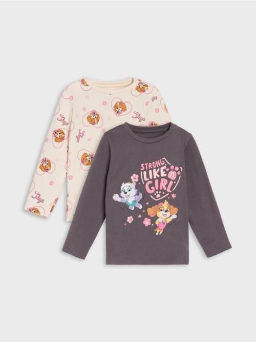 Sinsay - Tričko s dlhými rukávmi Paw Patrol 2 pack - tmavosivá