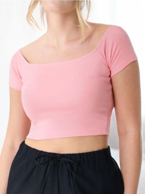 Sinsay - Crop top - broskyňová