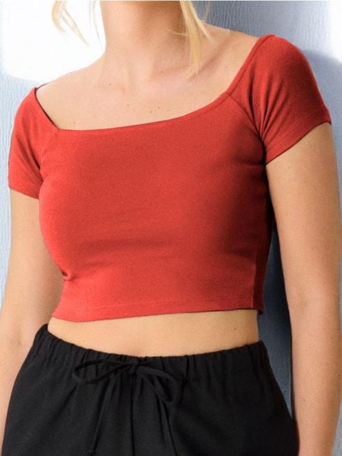Sinsay - Crop top - korálová