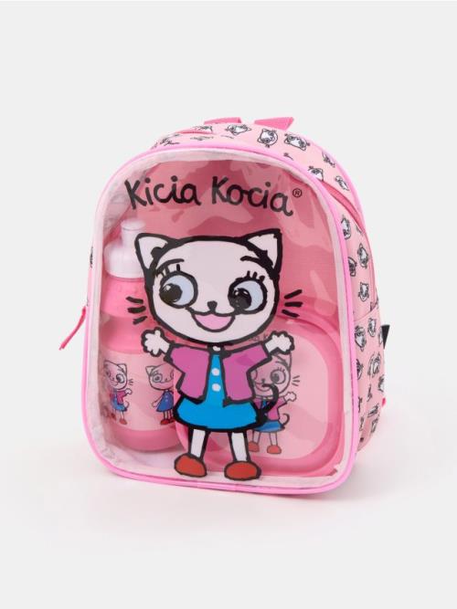 Sinsay - Súprava: batoh, desiatový box a fľaša Kitty Kotty - viacfarebná