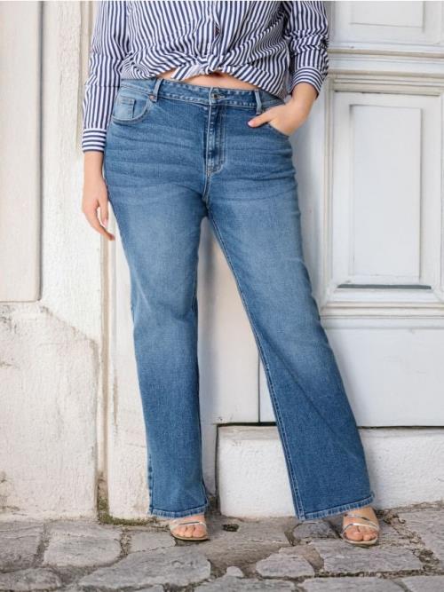 Sinsay - Džínsy bootcut PLUS SIZE - modrá