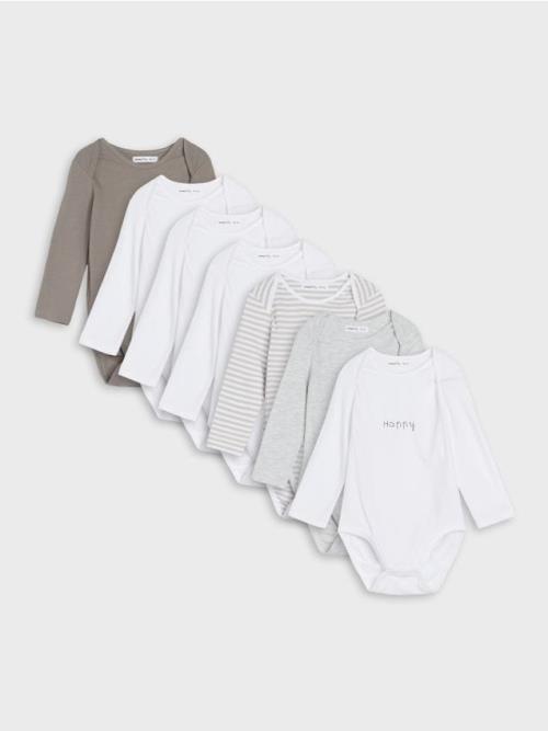 Sinsay - Bavlnené body 7 pack - biela