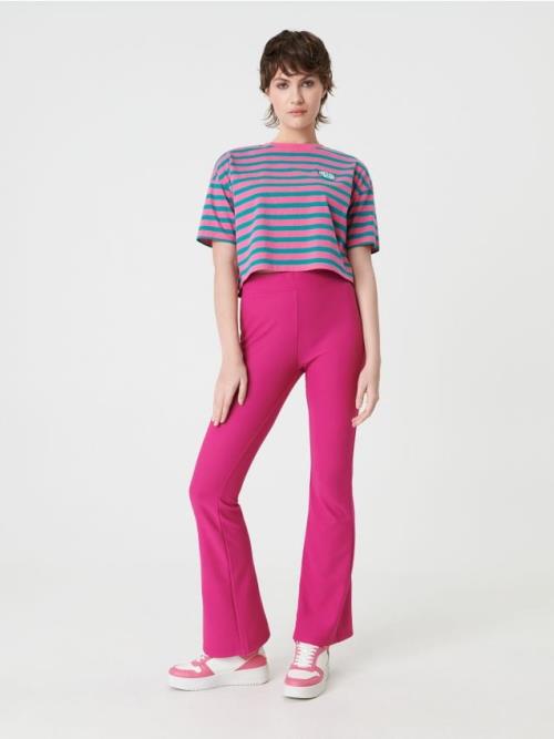 Sinsay - Crop top s vyšívaným detailom - viacfarebná
