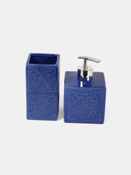 Sinsay - SOAP DISPENSER & TOOTHBRUSH STORAGE - modrá