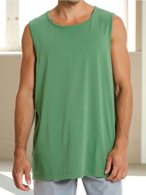 Sinsay - Bavlnený Tank top - svieža zelená
