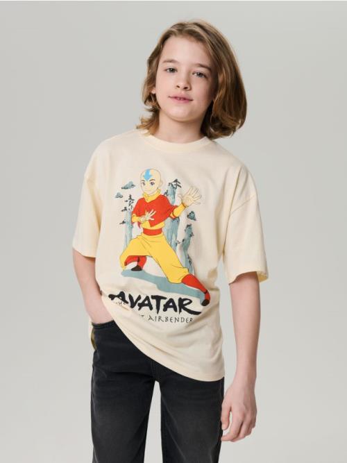Sinsay - Tričko Avatar: The Last Airbender - krémová