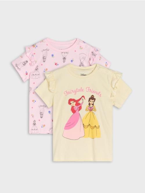 Sinsay - Súprava 2 tričiek Disney Princess - krémová