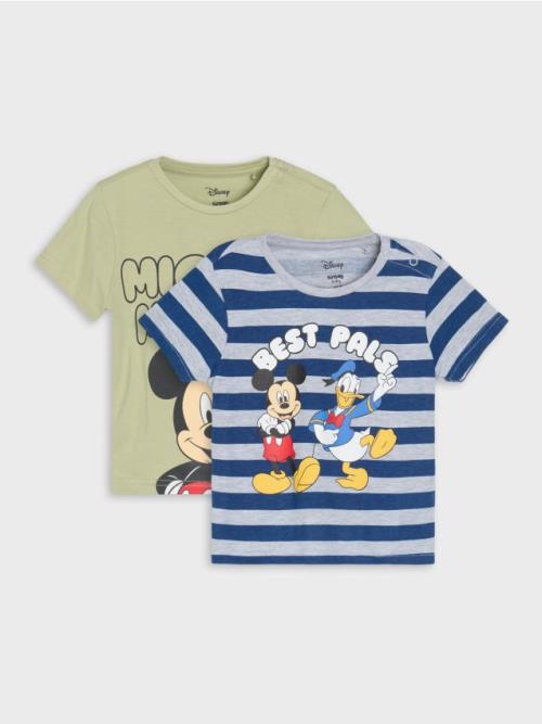 Sinsay - Súprava 2 tričiek Mickey Mouse - svetloolivová