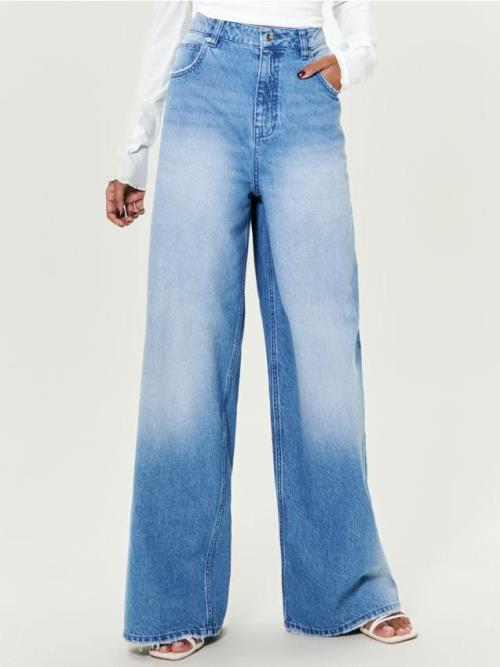 Sinsay - Rifle wide leg - modrá