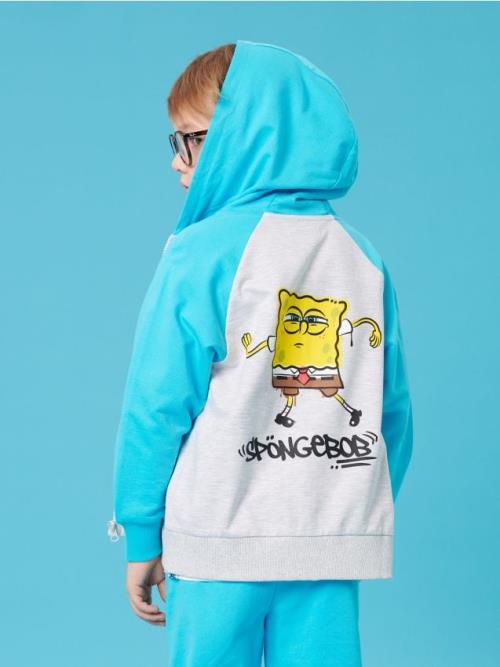 Sinsay - Mikina SpongeBob - svetlošedá
