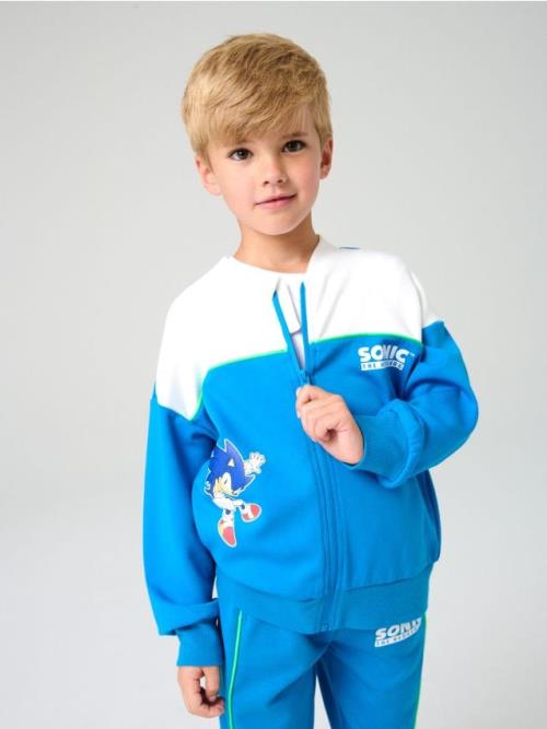 Sinsay - Mikina na zips Sonic the Hedgehog: Modern - mid blue