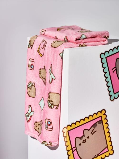 Sinsay - Deka Pusheen - pastelová ružová