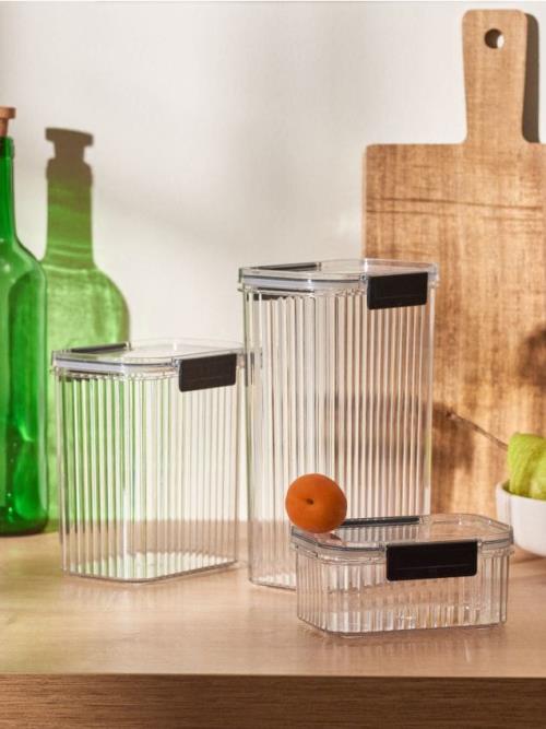 Sinsay - Nádoby na potraviny s viečkom 3 pack - biela